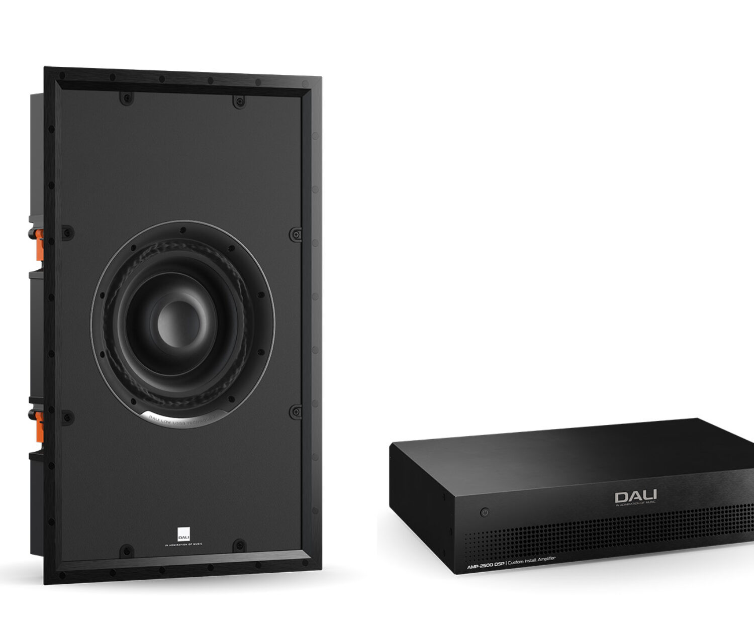 Dali 1W Sub S-100 y Phantom CI Amp-2500 DSP