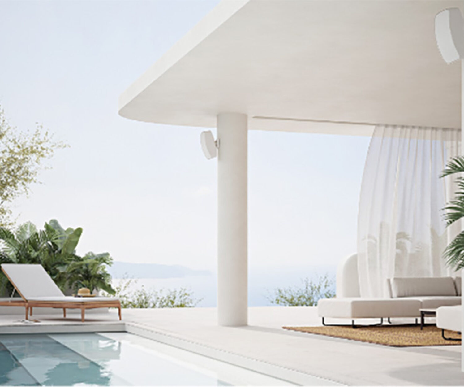 Dali Gardian OW 6 Ourside près de la piscine